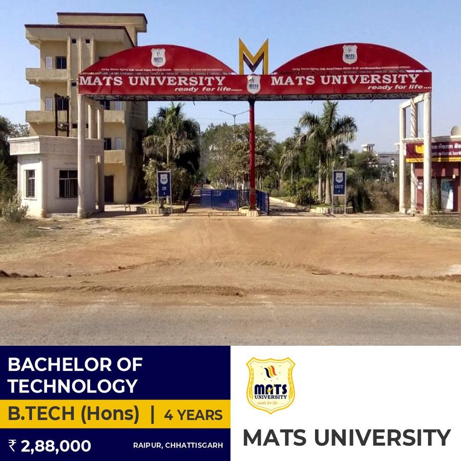 Bachelor of Technology [B.Tech] {Hons.} (CSE) at Mats University, Raipur